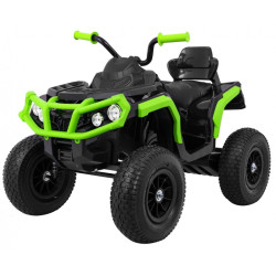 ATV electric roti penumatice, suspensii, Negru/Verde