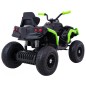 ATV electric roti penumatice, suspensii, Negru/Verde