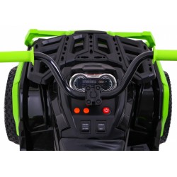 ATV electric roti penumatice, suspensii, Negru/Verde