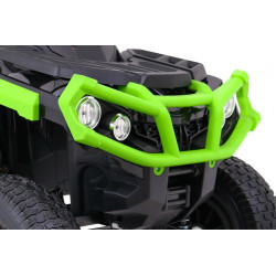 ATV electric roti penumatice, suspensii, Negru/Verde