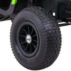 ATV electric roti penumatice, suspensii, Negru/Verde