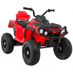 Quad ATV electric, suspensii, roti pneumatice, rosu
