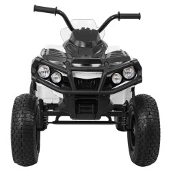 ATV electric, 2 motoare, roti pneumatice, alb