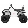 ATV electric, 2 motoare, roti pneumatice, alb