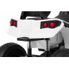 ATV electric, 2 motoare, roti pneumatice, alb