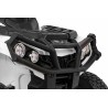 ATV electric, 2 motoare, roti pneumatice, alb