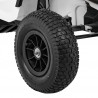ATV electric, 2 motoare, roti pneumatice, alb
