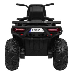 ATV electric Quad, off road, 12V, 3 viteze, roti spuma EVA, lumini LED, cheie START, MP3, AUX, USB, 113x68x78cm