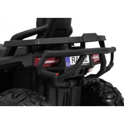 ATV electric Quad, off road, 12V, 3 viteze, roti spuma EVA, lumini LED, cheie START, MP3, AUX, USB, 113x68x78cm
