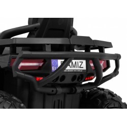 ATV electric Quad, 12V, roti spuma EVA, telecomanda, cheie START, lumini LED, 3 viteze, 113x68x78cm