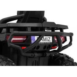 ATV electric Quad, 12V, roti spuma EVA, telecomanda, cheie START, lumini LED, 3 viteze, 113x68x78cm