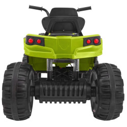 ATV Quad electric copii, roti EVA, 2 motoare, verde