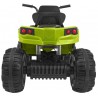 ATV Quad electric copii, roti EVA, 2 motoare, verde