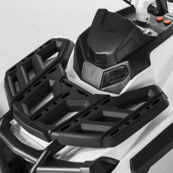 ATV electric alb, roti spuma EVA, 2 motoare