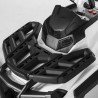 ATV electric alb, roti spuma EVA, 2 motoare