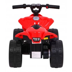 ATV electric Quad Little Monster, 6V/4,5Ah, 25W, 70 x 38.5 x 42 cm, roti plastic, scaun 24 x 13 cm