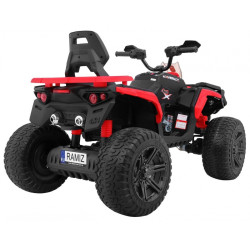 ATV electric Quad Maverick, off road, 12V, faruri LED, roti spuma EVA, melodii, intrare USB, buton  Start, 118x78x75cm
