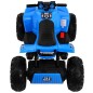ATV electric Quad Sport Run 4x4, roti spuma EVA, 4 motoare, albastru