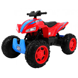 ATV electric Quad Sport Run 4x4, 12V, roti spuma EVA, lumini LED, 2 viteze, melodii, USB, SD, 107x71x71cm
