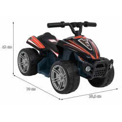 ATV electric Quad Little Monster, off road, 25W, 6V/4.5Ah, roti plastic, 70x38.5x42 cm