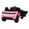 Masinuta electrica Range Rover Evoque, 2 motoare, roti spuma EVA, roz