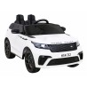 Masinuta electrica Range Rover, roti spuma EVA, 2 locuri, 2 motoare, alb