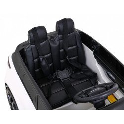 Masinuta electrica Range Rover, roti spuma EVA, 2 locuri, 2 motoare, alb