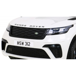 Masinuta electrica Range Rover, roti spuma EVA, 2 locuri, 2 motoare, alb