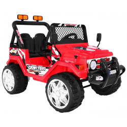 Masinuta electrica drift, 2 locuri, 2 motoare, roti spuma EVA, rosu