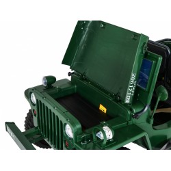 Masinuta electrica millitara, 4x4, Bluetooth, 2 scaune, Verde