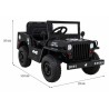 Masinuta electrica armata, off road, 4x4, telecomanda, 3 viteze, lumina LED, suspensii, roti EVA, Bluetooth, MP3