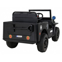Masinuta electrica armata, off road, 4x4, telecomanda, 3 viteze, lumina LED, suspensii, roti EVA, Bluetooth, MP3