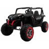 Masinuta electrica Buggy SuperStar 4x4, 4 motoare, 2 locuri, roti spuma EVA, Bluetooth, negru