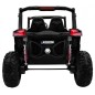 Masinuta electrica Buggy SuperStar 4x4, 4 motoare, 2 locuri, roti spuma EVA, Bluetooth, negru