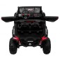 Masinuta electrica Buggy SuperStar 4x4, 4 motoare, 2 locuri, roti spuma EVA, Bluetooth, negru