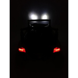 Masinuta electrica Buggy SuperStar 4x4, 4 motoare, roti spuma EVA, 2 locuri, Bluetooth, negru