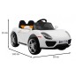 Masinuta electrica Roadster, 2x12V, telecomanda, 3 viteze, roti spuma EVA, suspensii, lumini, muzica, capacitate 25 kg