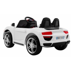 Masinuta electrica Roadster, 2x12V, telecomanda, 3 viteze, roti spuma EVA, suspensii, lumini, muzica, capacitate 25 kg