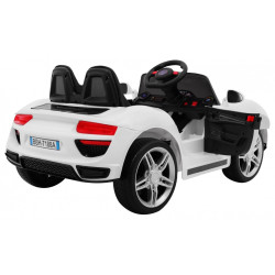 Masinuta electrica Roadster, 2x12V, telecomanda, 3 viteze, roti spuma EVA, suspensii, lumini, muzica, capacitate 25 kg
