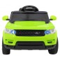 Masina electrica sport verde, 2x30W, 2x6V/4,5Ah, 3 viteze, buton STOP, roti plastic, suspensii, melodii, MP3, SD, AUX, USB Masina electrica sport verde, 2x30W, 2x6V/4,5Ah, 3 viteze, buton STOP, roti plastic, suspensii, melodii, MP3, SD, AUX, USB