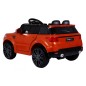 Masinuta electrica sport Orange, 2x30W, roti plastic, 3 viteze, 2 scaune, suspenie fata spate, lumina LED, muzica, blocare usa