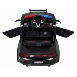 Masinuta electrica Super-Police, sport, 2x45W, telecomanda, roti EVA, lumina LED fata spate, muzica, Bluetooth