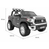 Masinuta electrica Toyota Tundra, 2 locuri, 4 motoare, roti EVA, negru