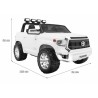Masinuta electrica Toyota Tundra, 2 locuri, 2 motoare, alb