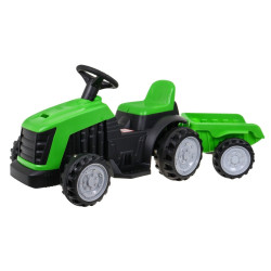 Tractor electric cu remorca, 12V7Ah, 2 x 45 W, 3 viteze, buton stop, MP3, USB