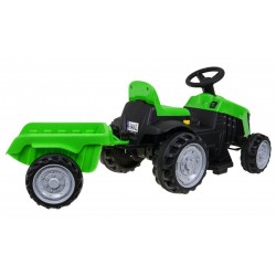 Tractor electric cu remorca, 12V7Ah, 2 x 45 W, 3 viteze, buton stop, MP3, USB