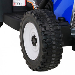 Tractor electric cu remorca, 25W, 6V/4,5Ah, roti plastic, 112 x 40 x 43 cm, greutate suportata 25 kg