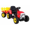 Tractor electric cu remorca BLOW, 2x25W, 12V7Ah, 3 viteze, roti EVA, 2 viteze, muzica MP3, USB, scaun piele