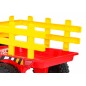 Tractor electric cu remorca BLOW, 2x25W, 12V7Ah, 3 viteze, roti EVA, 2 viteze, muzica MP3, USB, scaun piele Tractor electric cu remorca BLOW, 2x25W, 12V7Ah, 3 viteze, roti EVA, 2 viteze, muzica MP3, USB, scaun piele