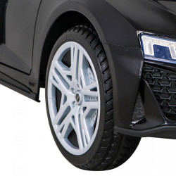 Masinuta electrica Audi R8, 2x35W, telecomanda, 3 viteze, roti EVA, suspensii fata spate, muzica, centura de siguranta